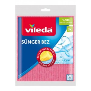 VİLEDA SÜNGER BEZİ  3 LÜ 18*20CM