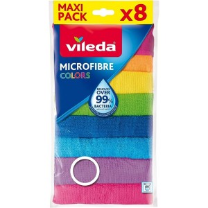 VİLEDA MİKROFİBER COLORS TEMİZLİK BEZİ  8 Lİ 30*30CM