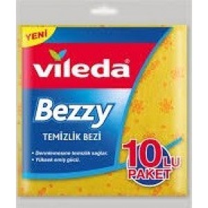 VİLEDA BEZZY TEMİZLİK BEZİ  10 LU SARI 34*35CM
