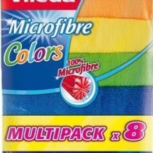 VİLEDA MİKROFİBER COLORS TEMİZLİK BEZİ  8 Lİ 30*30CM