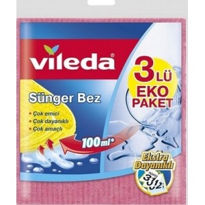 VİLEDA SÜNGER BEZİ  3 LÜ 18*20CM