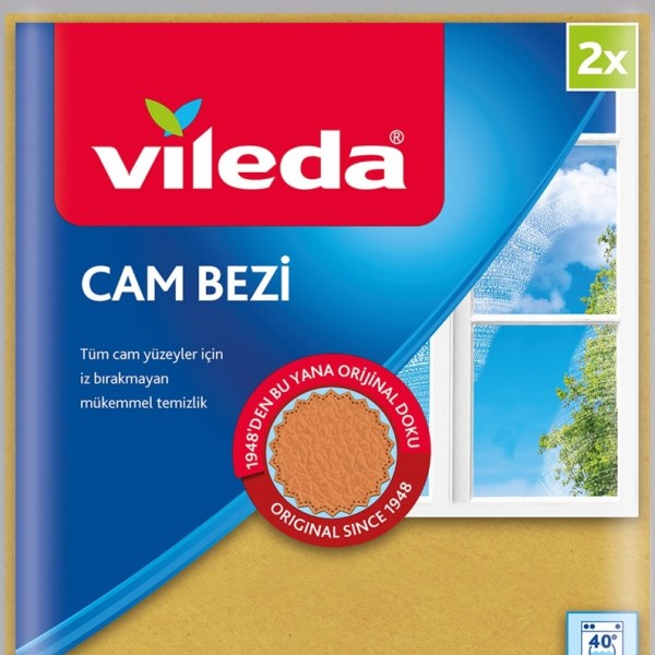 VİLEDA CAM BEZİ 2 Lİ  34*39CM