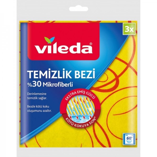 VİLEDA MİKROFİBER TEMİZLİK BEZİ 3 LÜ SARI 33*35CM VİLEDA MİKROFİBER TEMİZLİK BEZİ 3 LÜ SARI 33*35CM